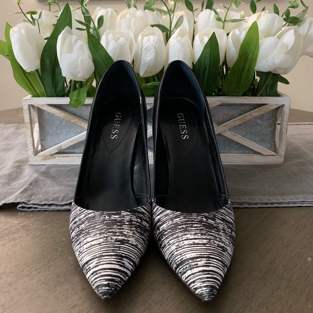 Black and White Guess Shoes